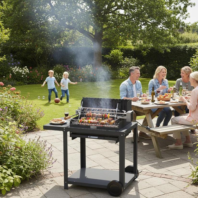 Barbecue Mendy 54*32 Sur Chariot