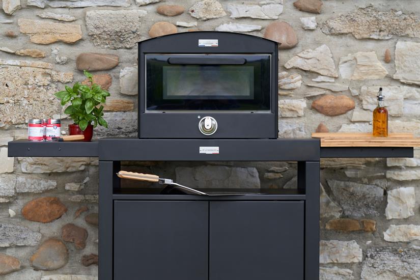 80 CM SIDEBOARD WITH BLACK SHELF