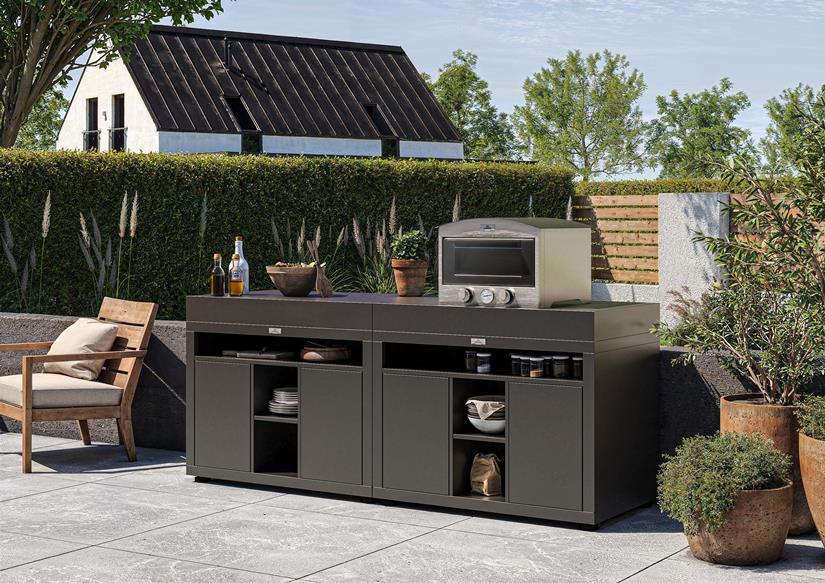 MEUBLE CUISSON XL, 110 X 70 CM NOIR