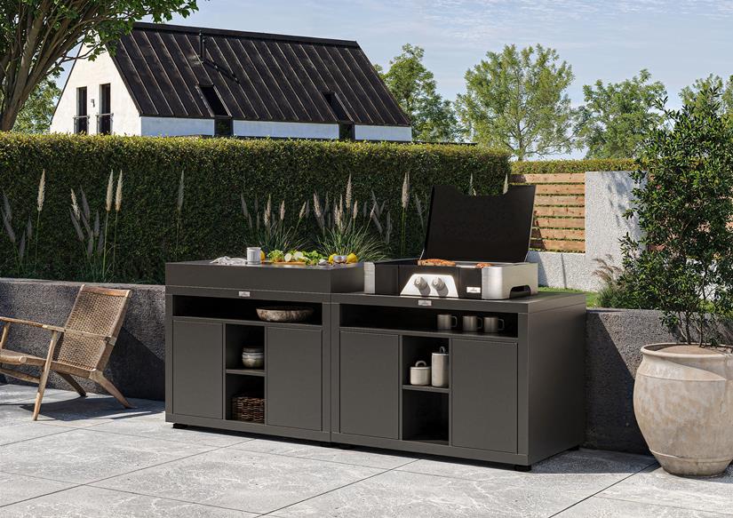 MEUBLE CUISSON XL, 110 X 70 CM NOIR