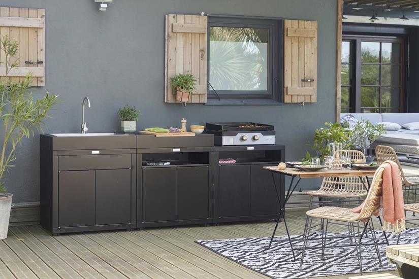 3-ElementSignature Outdoor Kitchen - Black