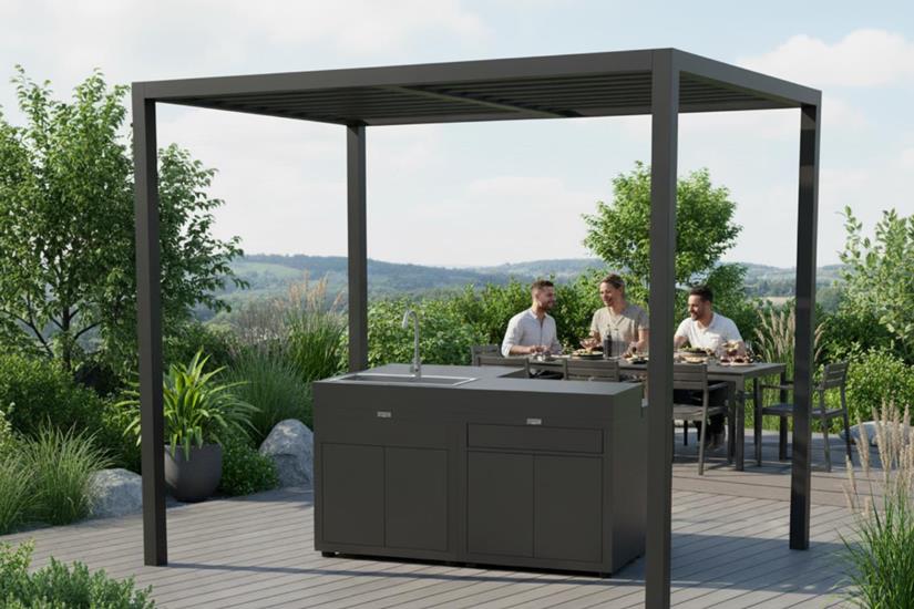 CUISINE ILOT 4 ELEMENTS NOIR