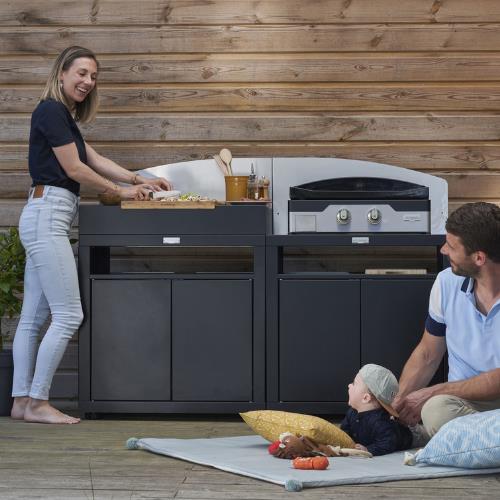 Credence Courbe Droite Inox