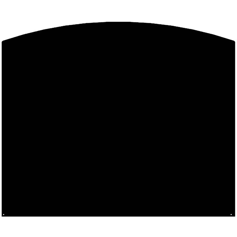 Halbrunde Bodenplatte Schwarz 100 x 120 (B x H)