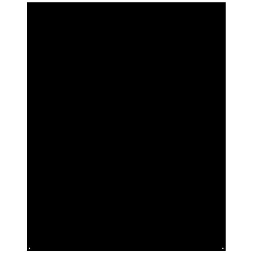 Rechteckige Bodenplatte Schwarz 80 x 100 (B x H)