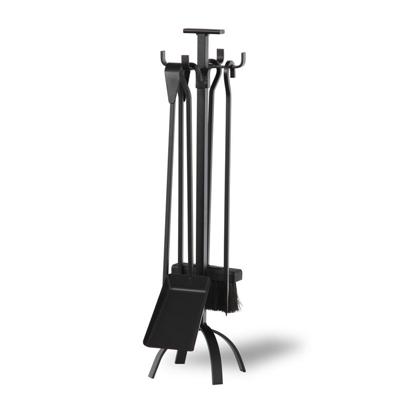 Basic Tripod Fireplace Tool Set, Black